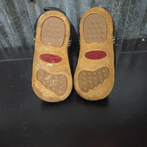 Kids Baby Cowboy Boots Western Embroidered Black Brown Size 4 - Picture 4 of 7